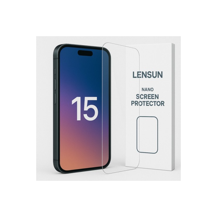 Apple Uyumlu iPhone 15 Lensun Nano Ekran Kaplama