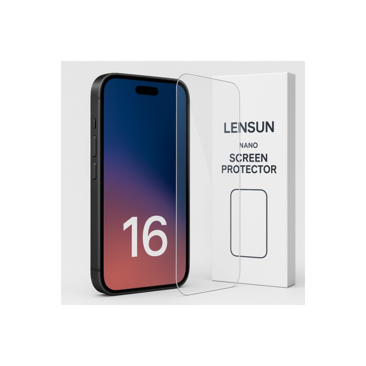 Lensun Nano Apple Uyumlu iPhone 16 Pro Ekran Koruyucu