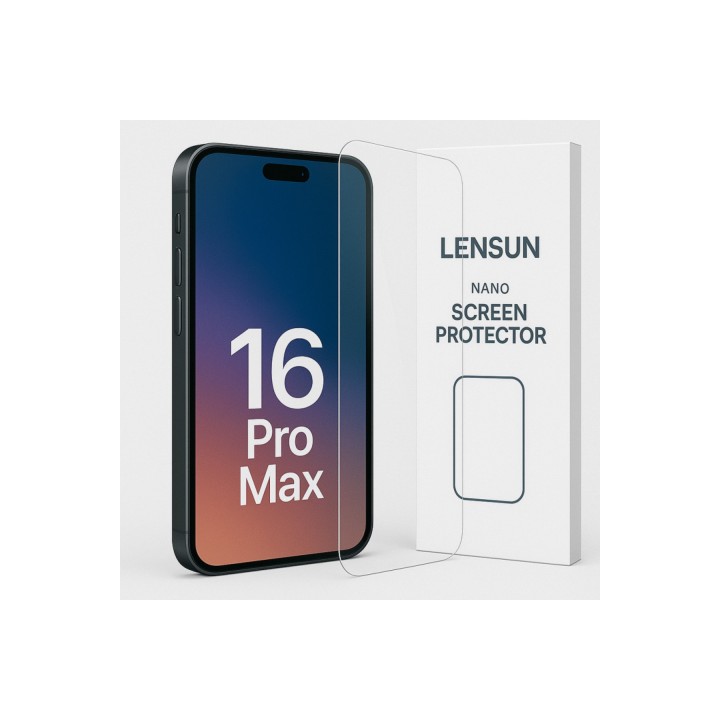 Apple Uyumlu iPhone 16 Pro Max Lensun Nano Ekran Kaplama