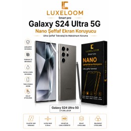 LUXELLOOM Galaxy S24 Ultra 5G Nano Şeffaf Ekran Koruyucu
