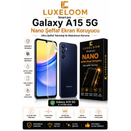 Samsung Galaxy A15 5G Smart Pro Nano Şeffaf Ekran Koruyucu (0.15mm Ult