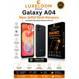 Samsung Galaxy A04 Smart Pro Nano Ultra Şeffaf Ekran Koruyucu (0.15mm 