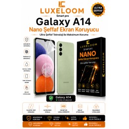 Smart Pro Samsung Galaxy A14 Nano Şeffaf Ekran Koruyucu (0.15mm)