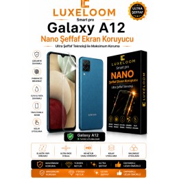 LUXELLOOM Galaxy A12 Nano Şeffaf Ekran Koruyucu