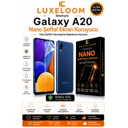 Smart Pro Galaxy A20 Nano Şeffaf Ekran Koruyucu