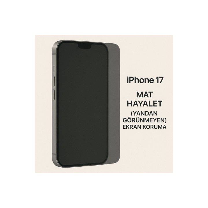 Lensun Nano Mat Hayalet (Yandan Görünmeyen) Ekran Koruma – iPhone 17