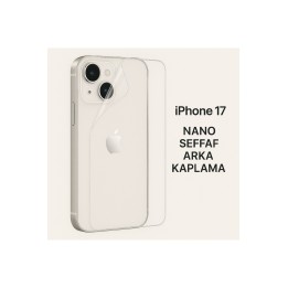Lensun Nano Şeffaf Arka Kaplama – iPhone 17