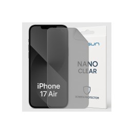 Lensun Nano Şeffaf Ekran Koruma – iPhone 17 Air (Mat Hayalet)