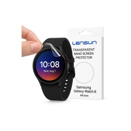 Lensun Şeffaf Nano Ekran Koruma – Samsung Galaxy Watch 8 (44mm) 6 Adet