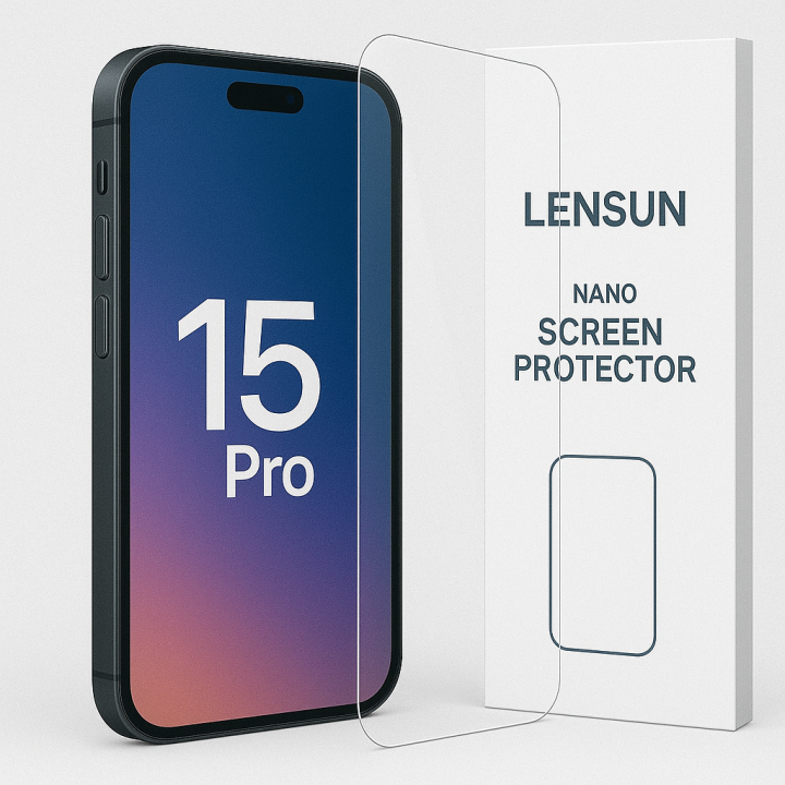 Apple iPhone 15 Pro Uyumlu Lensun Nano Ekran Kaplama