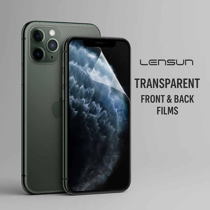 Lensun Nano Şeffaf Ön + Arka Kaplama Apple Uyumlu iPhone 11 Pro