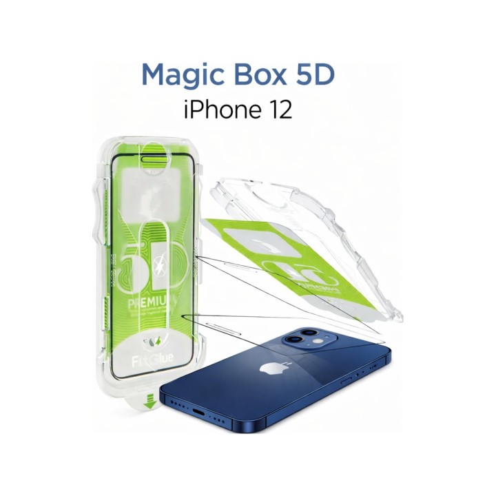 Magic Box 5D Temperli Cam Ekran Koruyucu - iPhone 12