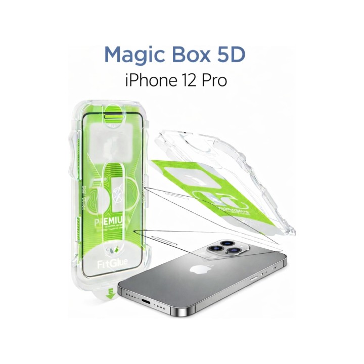 İphone 12 Pro Epro 5d Şeffaf Ekran Koruyucu Cam Full Kaplama