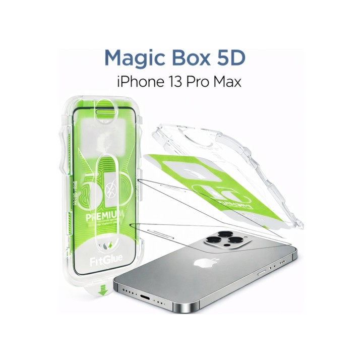 iPhone 13 Pro Max Epro 5D Şeffaf Ekran Koruyucu Cam – Full Kaplama