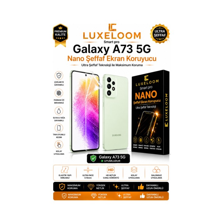 Samsung Galaxy A73 5G Smart Pro Nano Şeffaf Ekran Koruyucu