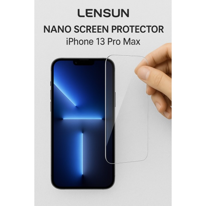 Apple Uyumlu iPhone 13 Pro Max Lensun Nano Ekran Kaplama