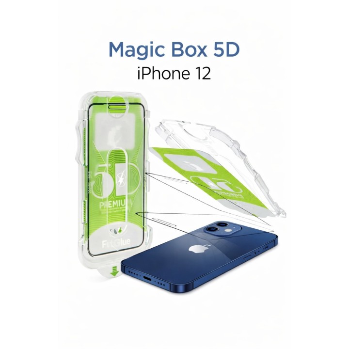 Magic Box 5D Temperli Cam Ekran Koruyucu - iPhone 12