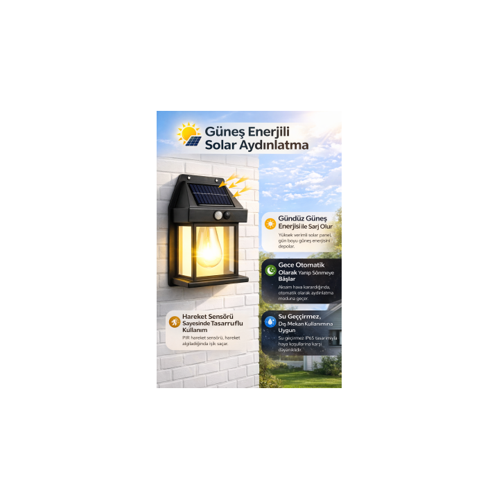 Güneş Enerjili Solar Aydınlatma | Enerji Tasarrufu