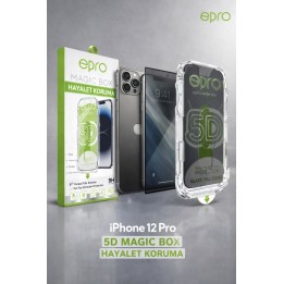 Eprö Apple iPhone Uyumlu  12 Pro 5d Magic Box Hayalet Ekran Koruyucu
