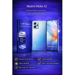 Lensun Redmi Note 12 Ultra Şeffaf Ekran Koruyucu