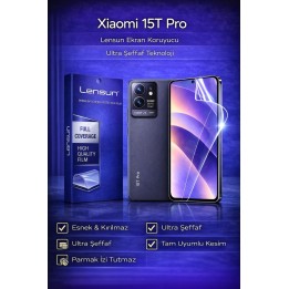 Lensun Xiaomi 15t Pro Ultra Şeffaf Esnek Ekran Koruyucu Film
