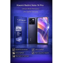 Lensun Xiaomi Redmi Note 14 Pro Ultra Şeffaf Esnek Ekran Koruyucu Film