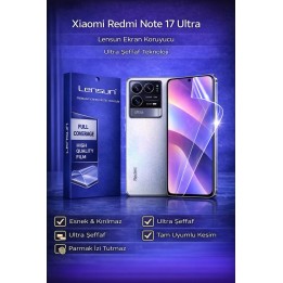 Xiaomi Redmi Note 17 Ultra Lensun Ultra Şeffaf Esnek Ekran Koruyucu Film