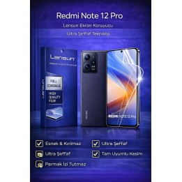 Lensun Redmi Note 12 Pro Ultra Şeffaf Ekran Koruyucu Film