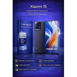 Lensun Xiaomi 15t Ultra Şeffaf Esnek Ekran Koruyucu Film