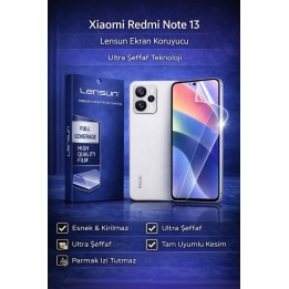 Xiaomi Redmi Note 13 Lensun Ultra Şeffaf Esnek Ekran Koruyucu