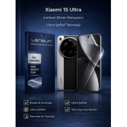 Lensun Ultra Şeffaf Esnek Ekran Koruyucu Film - Xiaomi 15 Ultra Uyumlu
