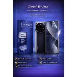 Lensun Xiaomi 15 Ultra Ultra Şeffaf Esnek Ekran Koruyucu Film | Kalite