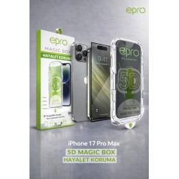 Epro Apple iPhone Uyumlu  17 Pro Max 5d Magic Box Hayalet Korumalı Ekr