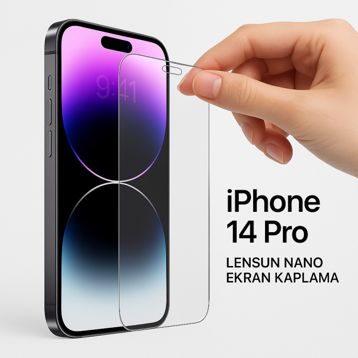 Apple Uyumlu iPhone 14 Pro Lensun Nano Ekran Kaplama