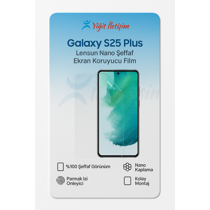 Galaxy Uyumlu S25 Plus Lensun Nano Şeffaf Ekran Koruyucu
