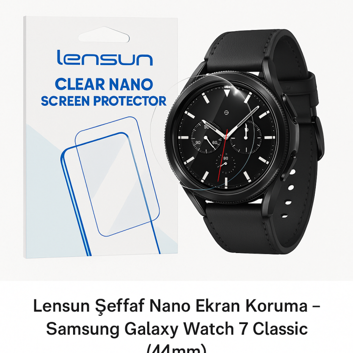 Lensun Şeffaf Nano Ekran Koruma Samsung Uyumlu Galaxy Watch 7 Classic