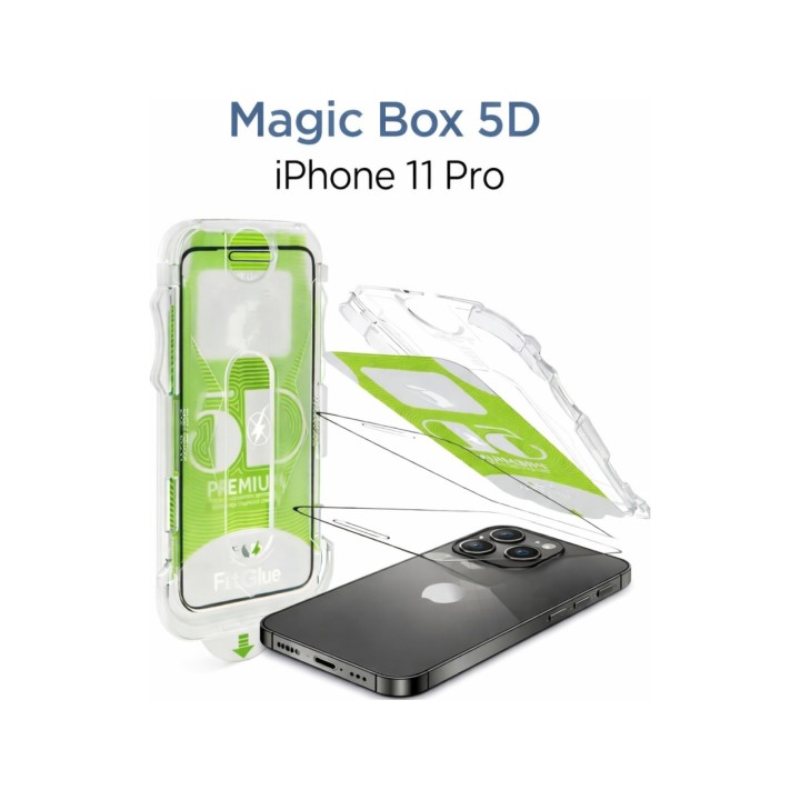 Magic Box 5D Ekran Koruyucu ve Kılıf Seti - iPhone 11 Pro