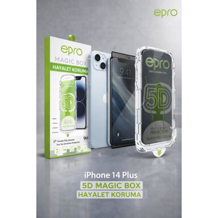 ePro iPhone 14 Plus 5D Magic Box Hayalet Tam Ekran Koruyucu