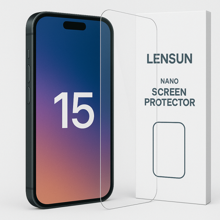 Apple Uyumlu iPhone 15 Lensun Nano Ekran Kaplama