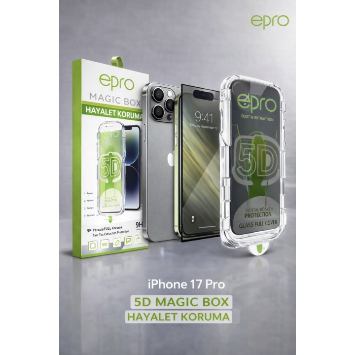 Epro Apple iPhone Uyumlu  17 Pro 5d Magic Box Hayalet Koruması | Kalit