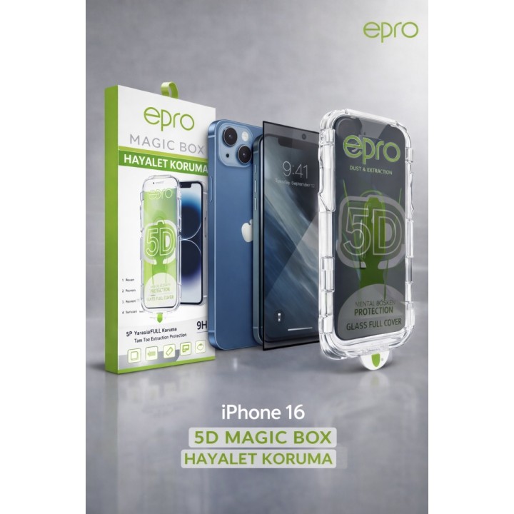 Epro iPhone 16 5D Magic Box Hayalet Ekran Koruyucu