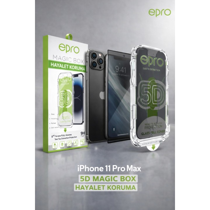 ePro iPhone 11 Pro Max 5D Magic Box Hayalet Tam Ekran Koruyucu