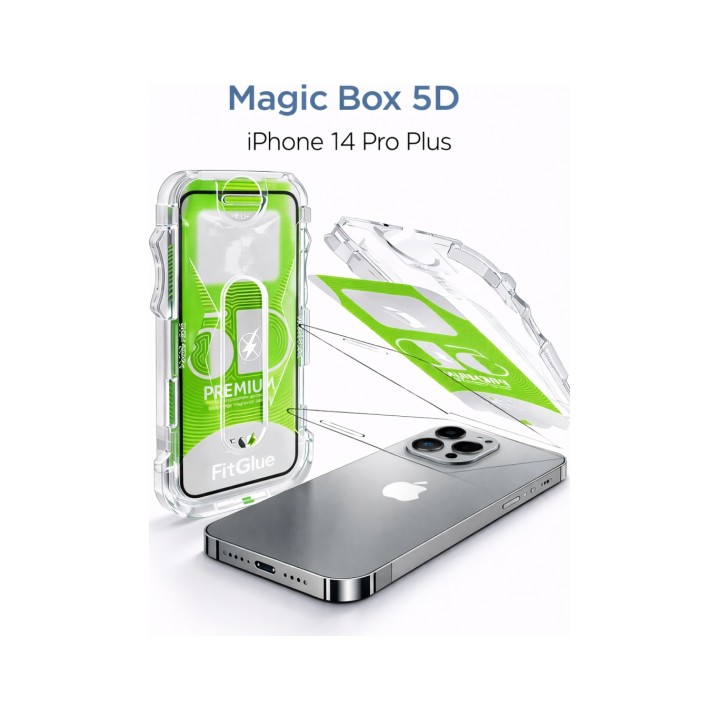 iPhone 14 Plus Epro 5D Şeffaf Ekran Koruyucu Cam – Full Kaplama | YGT-