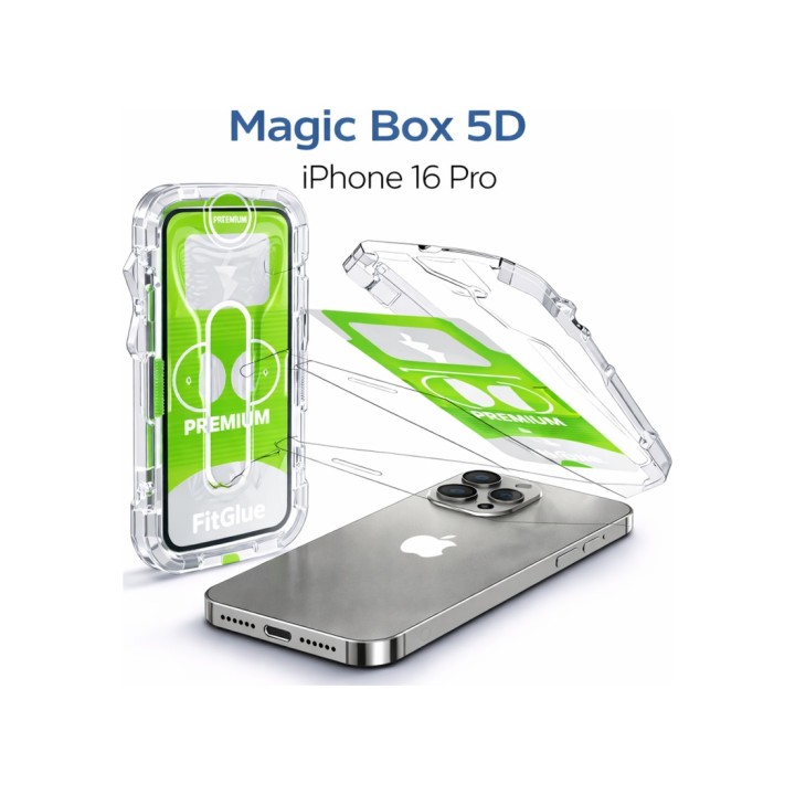 iPhone 16 Plus Epro 5D Şeffaf Ekran Koruyucu Cam – Full Kaplama