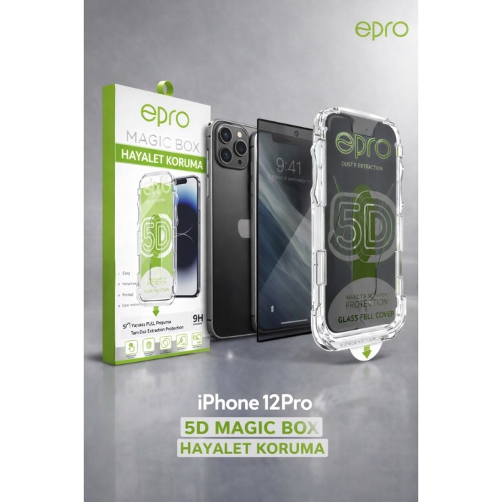 epro iPhone 12 Pro 5D Magic Box Hayalet Ekran Koruyucu | 9H Sertlik