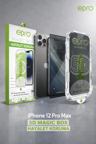 Epro iPhone 12 Pro Max 5D Magic Box Hayalet Ekran Koruyucu