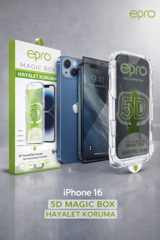 Epro iPhone 16 5D Magic Box Hayalet Ekran Koruyucu | Tam Kaplama