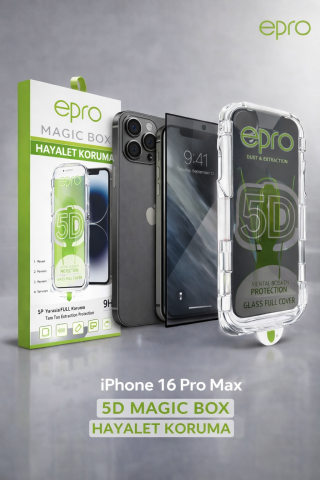 Epro 5D iPhone 16 Pro Max Kılıf & Ekran Koruyucu Seti
