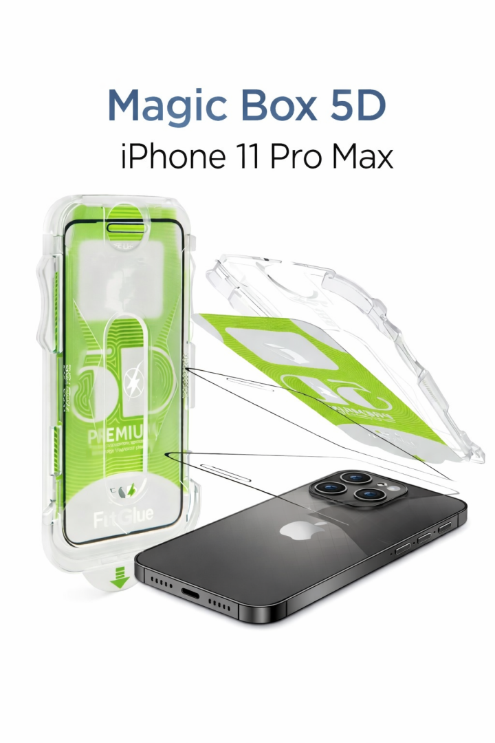 iPhone 11 Pro Epro 5D Şeffaf Ekran Koruyucu Cam - Tam Kaplama