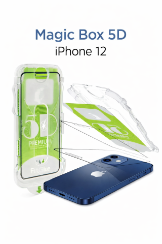 Magic Box 5D iPhone 12 Temperli Cam Ekran Koruyucu